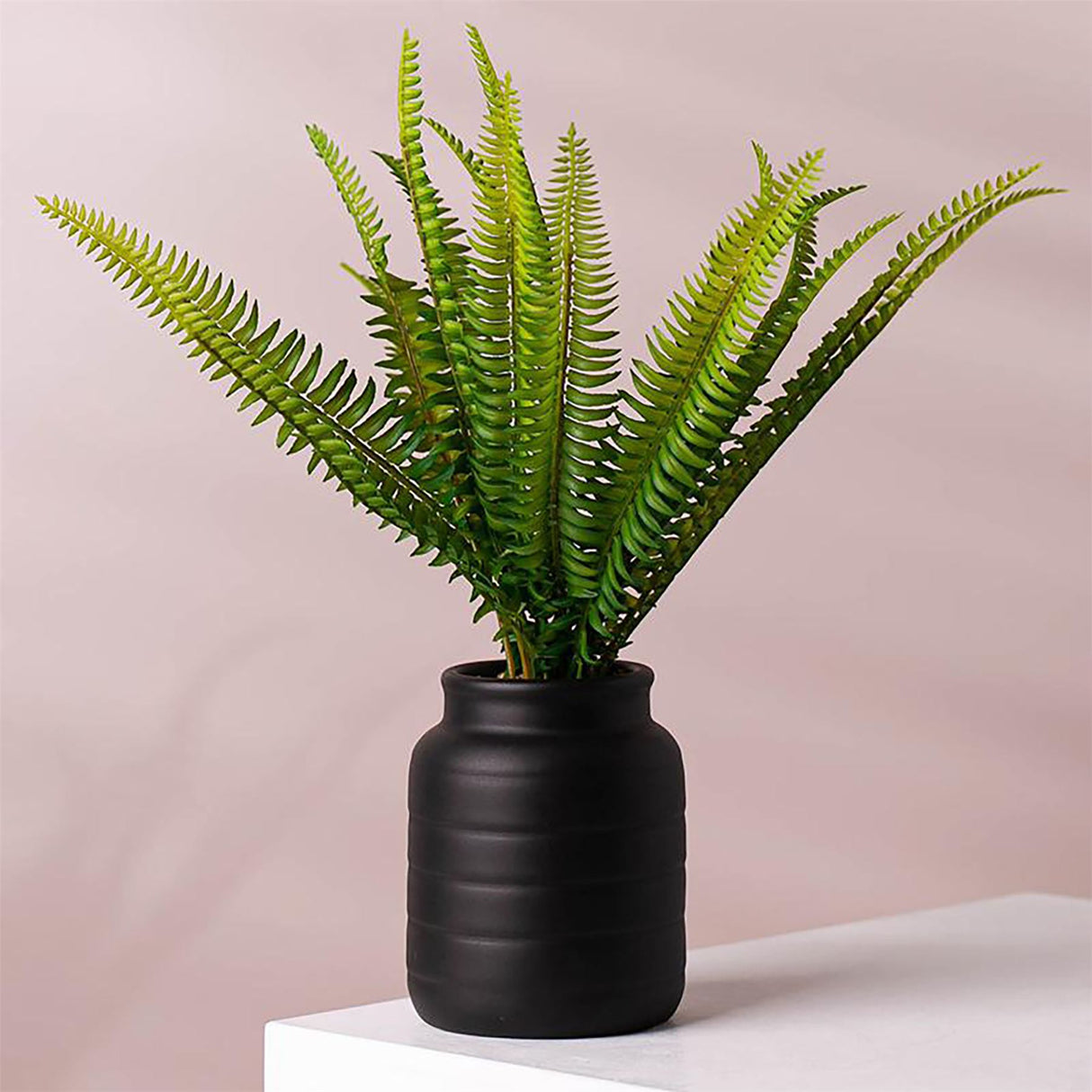 Artificial Plants Ceramic Planters Displays Home Decor Leaf Design 14cm Black Leaf