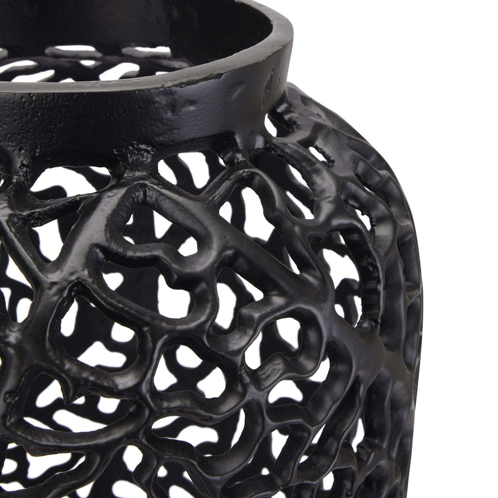 Shades 4 Seasons Tall Black Lattice Vase Pair Shades 4 Seasons