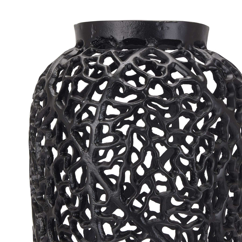 Shades 4 Seasons Tall Black Lattice Vase Pair Shades 4 Seasons