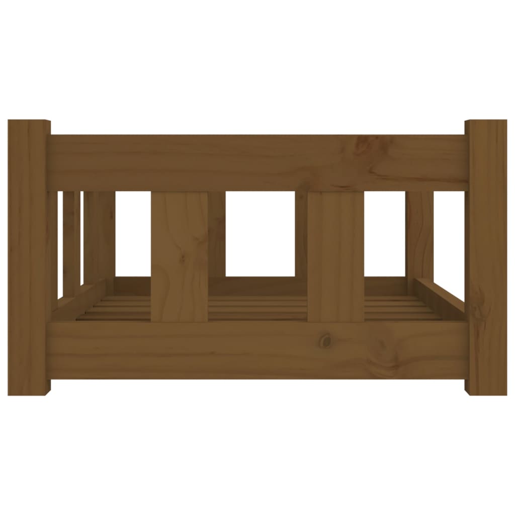 Dog Bed 65.5x50.5x28 cm Solid Wood Pine VidaXL