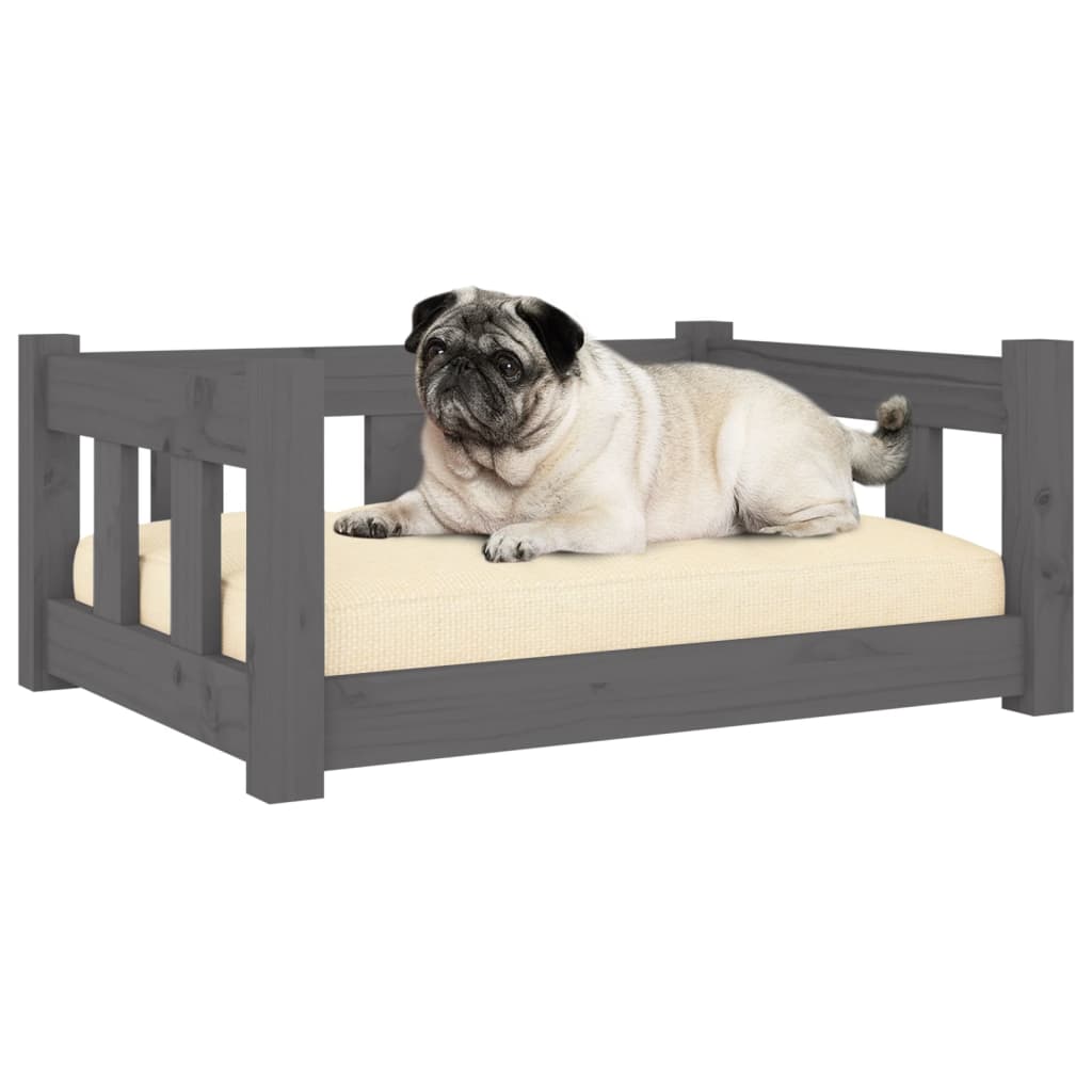 Dog Bed 65.5x50.5x28 cm Solid Wood Pine VidaXL