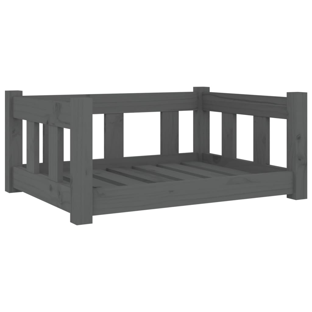 Dog Bed 65.5x50.5x28 cm Solid Wood Pine VidaXL