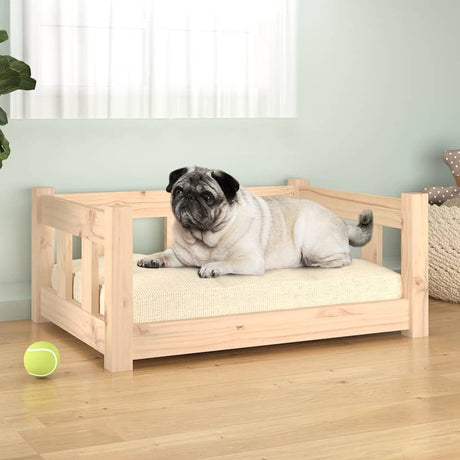 Dog Bed 65.5x50.5x28 cm Solid Wood Pine VidaXL