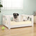 Dog Bed 65.5x50.5x28 cm Solid Wood Pine white VidaXL