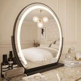 Hollywood vanity mirror with soft LED lighting and sleek design, perfect for elegant make-up applications