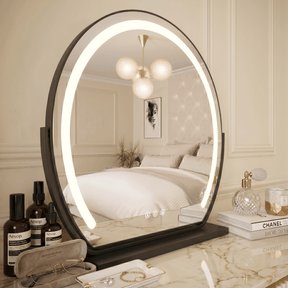 Hollywood vanity mirror with soft LED lighting and sleek design, perfect for elegant make-up applications