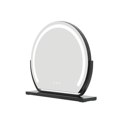 Hollywood Vanity Mirror with LED Lights and Modern Round Design for Makeup Application