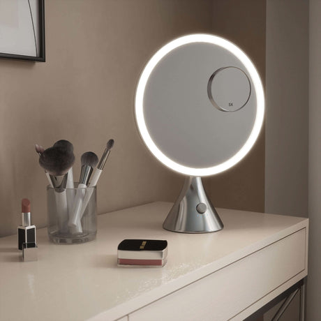 Stylish Vanity Mirror with LED Light and Touch Controls for Effortless Makeup Application