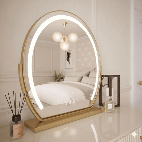 Stylish Hollywood Vanity Mirror with LED Lighting and Contemporary Design for Elegant Interiors