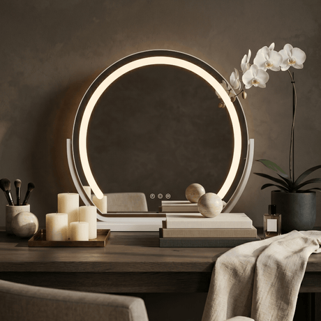 Hollywood Vanity Mirror with LED Lighting, Stylish Design for Glamourous Make-up Applications