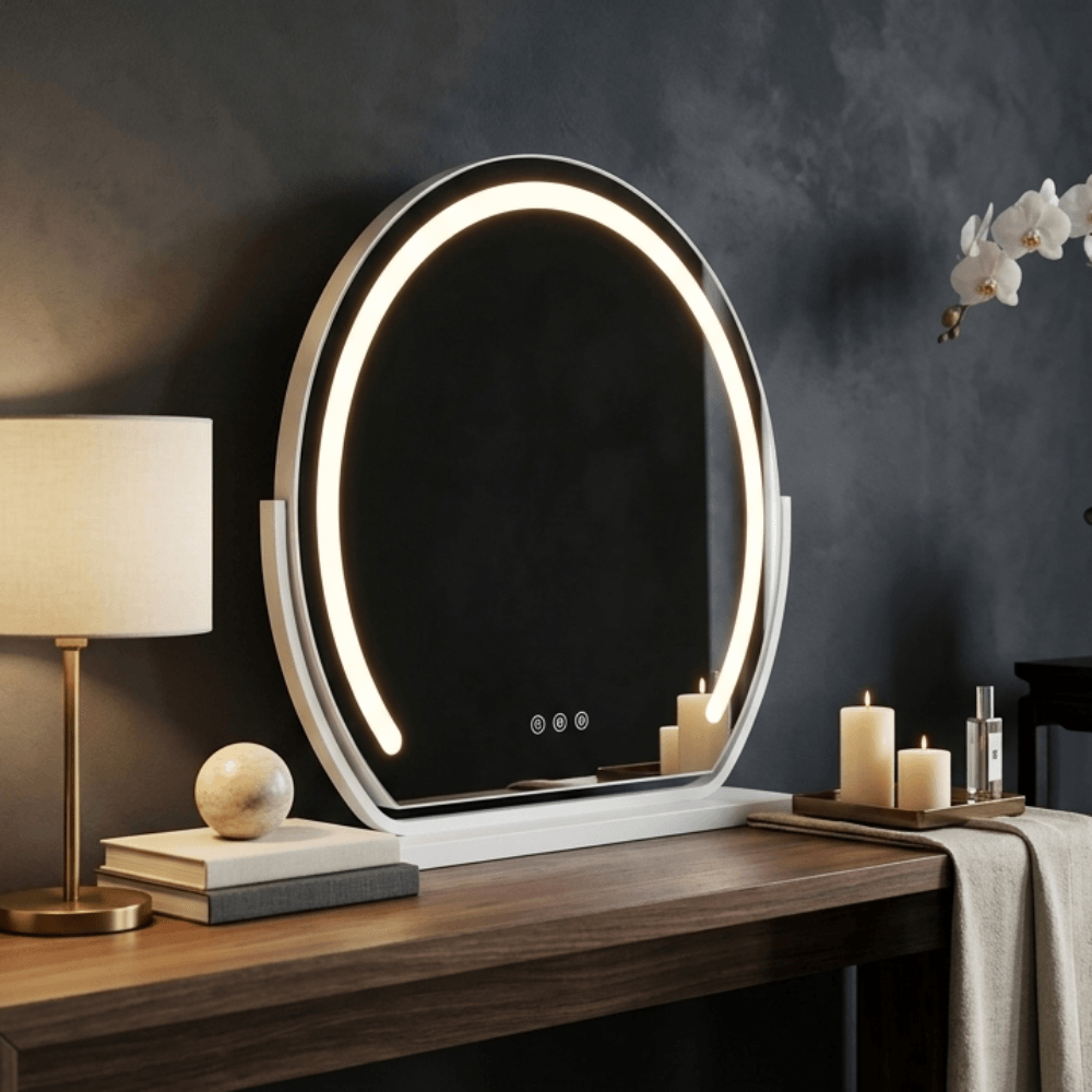 Stylish Hollywood Vanity Mirror with LED Lighting for Elegant Home Decor