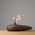 Nisu Home Decorative Brown Vase with Cherry Blossom Branch for Elegant Home Decor