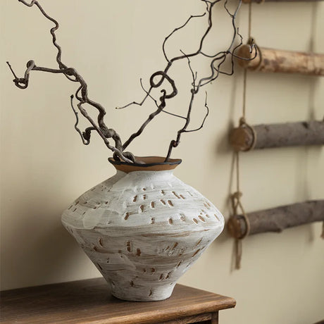 Decorative Nisu Home vase with an artistic design and branches for stylish home decor