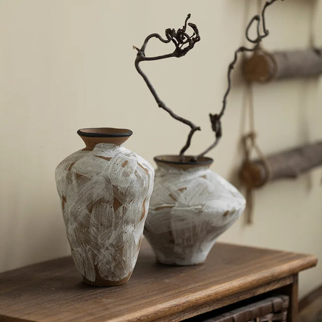 Nisu Home Decorative Vase Set with Unique Textured Finish for Stylish Home Decor
