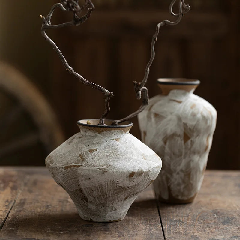 Nisu Home decorative vase set with unique textured finish for stylish home decor