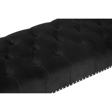Orsina Velvet Bench with Deep Tufts and Decorative Silver Studs for Chic Home Decor