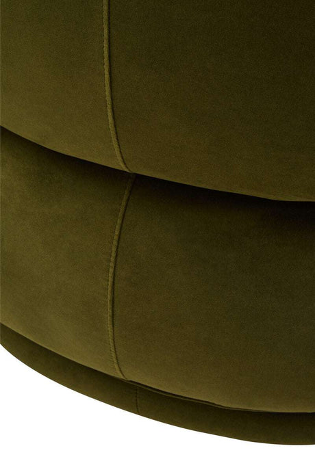 Darla Curve Forest Green Velvet Chair Orsina