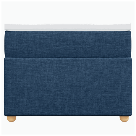 vidaXL Box Spring Bed with Mattress Blue 90x200 cm Fabric vidaXL