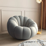 Nisu Home Light Grey Velvet Chair with Curvy Design for Stylish Living Spaces