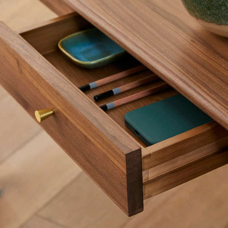 Fishe and Lilly Wooden Desk and Dressing Table with Drawer for Organising Office Supplies