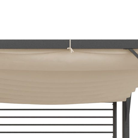 Metal Pergola Patio Sun Shelter Grape Tent Retractable Canopy UV Cut Outsunny