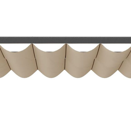 Metal Pergola Patio Sun Shelter Grape Tent Retractable Canopy UV Cut Outsunny