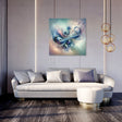 Beautiful Wall Art Canvas featuring soothing abstract design in a modern living room setting