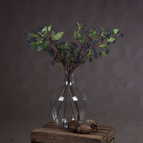 Shades 4 Seasons Artificial Viburnum Berry Spring Stems BLUE PLASTIC Shades 4 Seasons