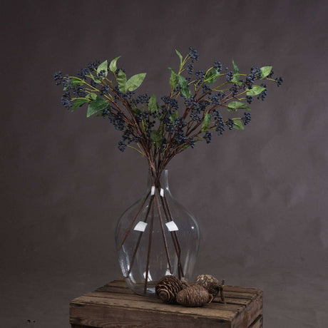 Shades 4 Seasons Artificial Viburnum Berry Spring Stems BLUE PLASTIC Shades 4 Seasons