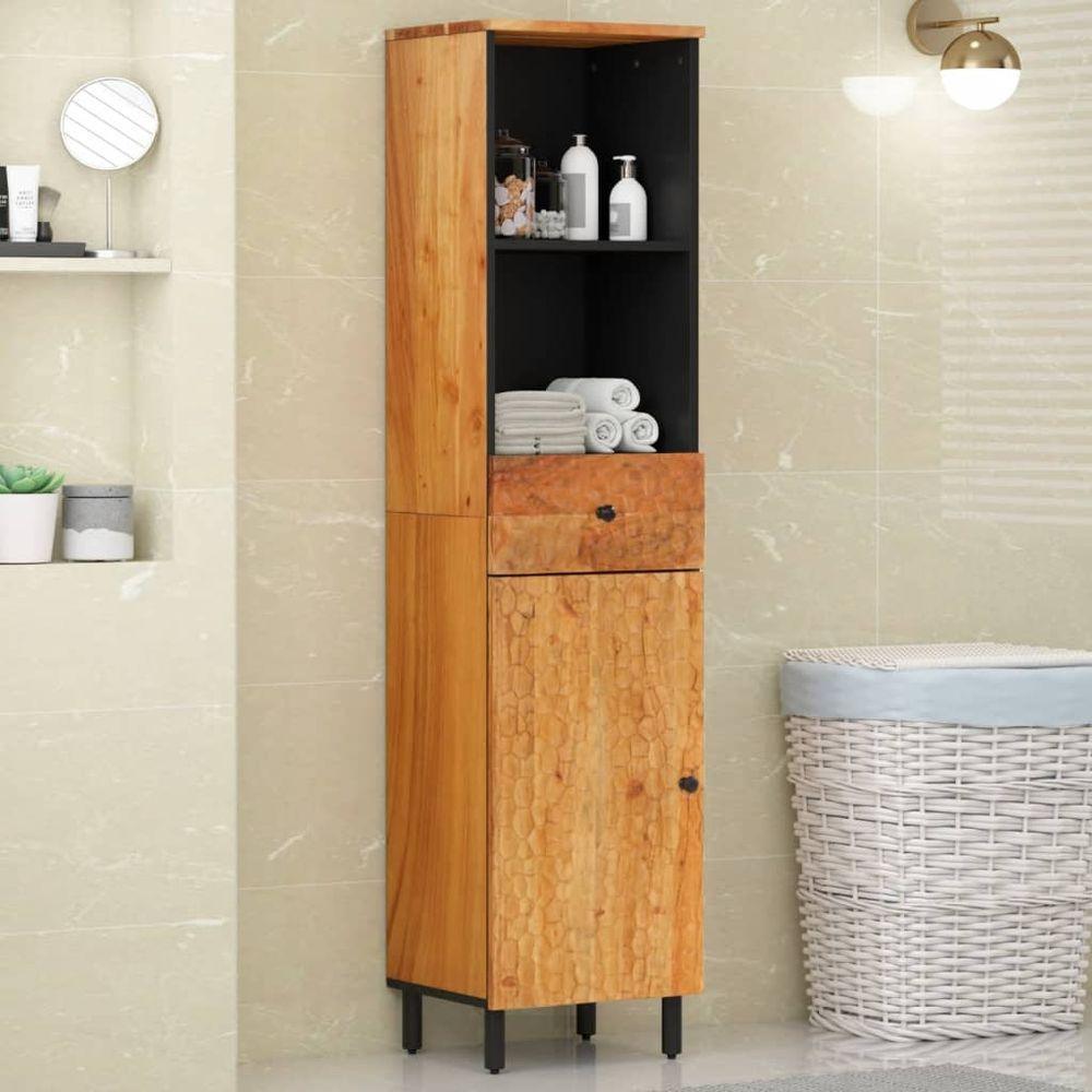 vidaXL Bathroom Cabinet 38x33x160 cm Solid Wood Acacia vidaXL