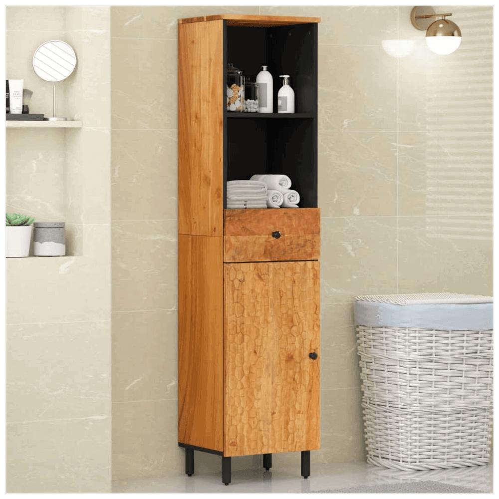 vidaXL Bathroom Cabinet 38x33x160 cm Solid Wood Acacia vidaXL