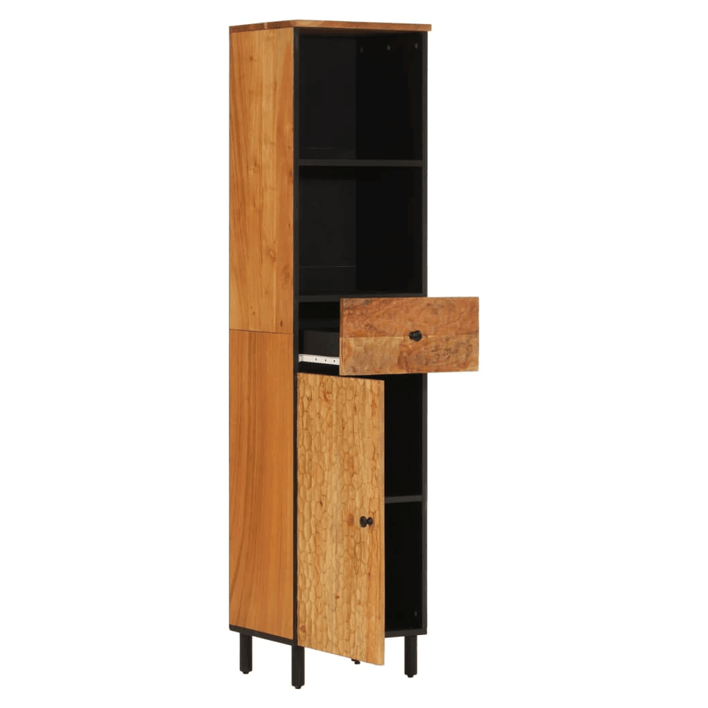 vidaXL Bathroom Cabinet 38x33x160 cm Solid Wood Acacia vidaXL