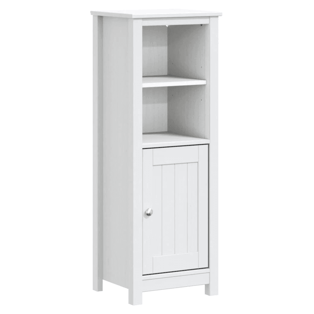 vidaXL Bathroom Cabinet BERG White 40x34x110 cm Solid Wood Pine vidaXL