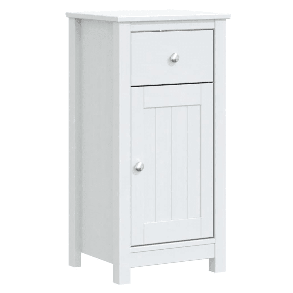 vidaXL Bathroom Cabinet BERG White 40x34x80 cm Solid Wood Pine vidaXL