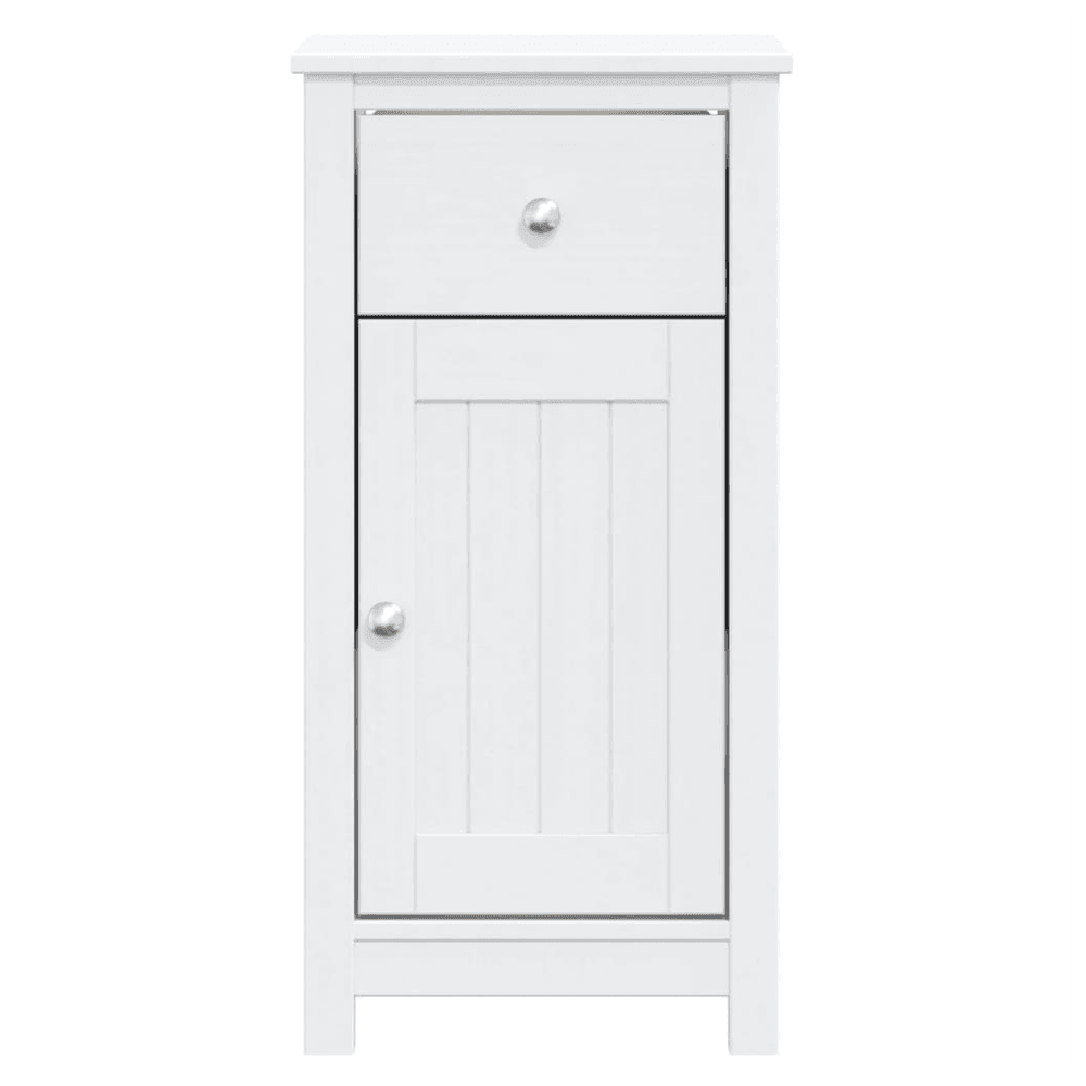 vidaXL Bathroom Cabinet BERG White 40x34x80 cm Solid Wood Pine vidaXL