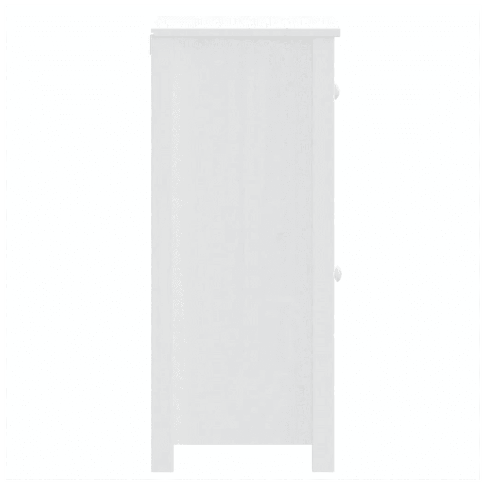 vidaXL Bathroom Cabinet BERG White 40x34x80 cm Solid Wood Pine vidaXL