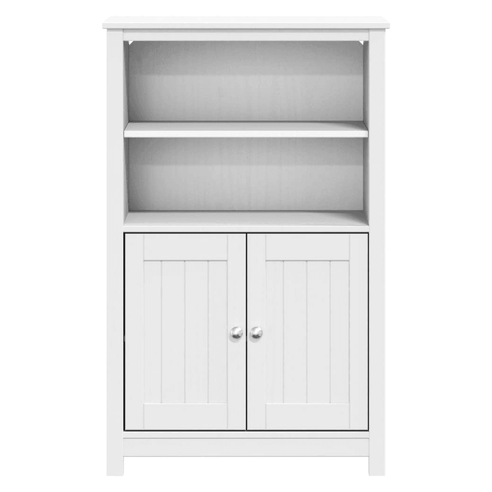 vidaXL Bathroom Cabinet BERG White 69.5x34x110 cm Solid Wood Pine vidaXL