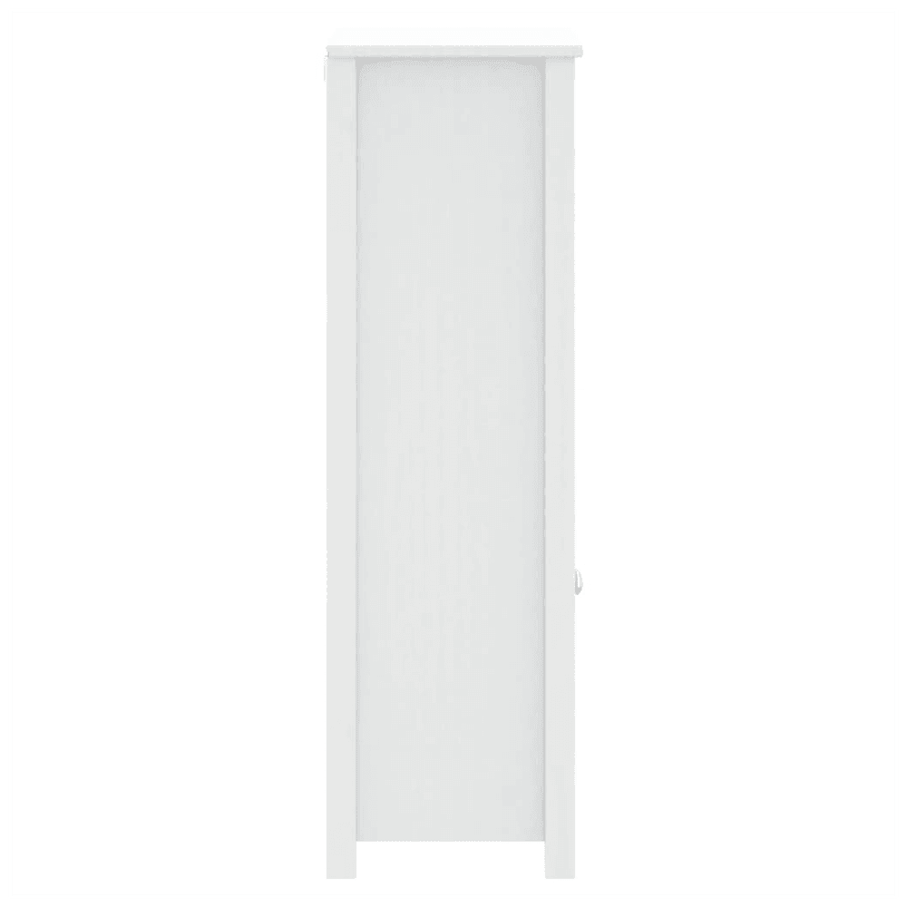 vidaXL Bathroom Cabinet BERG White 69.5x34x110 cm Solid Wood Pine vidaXL