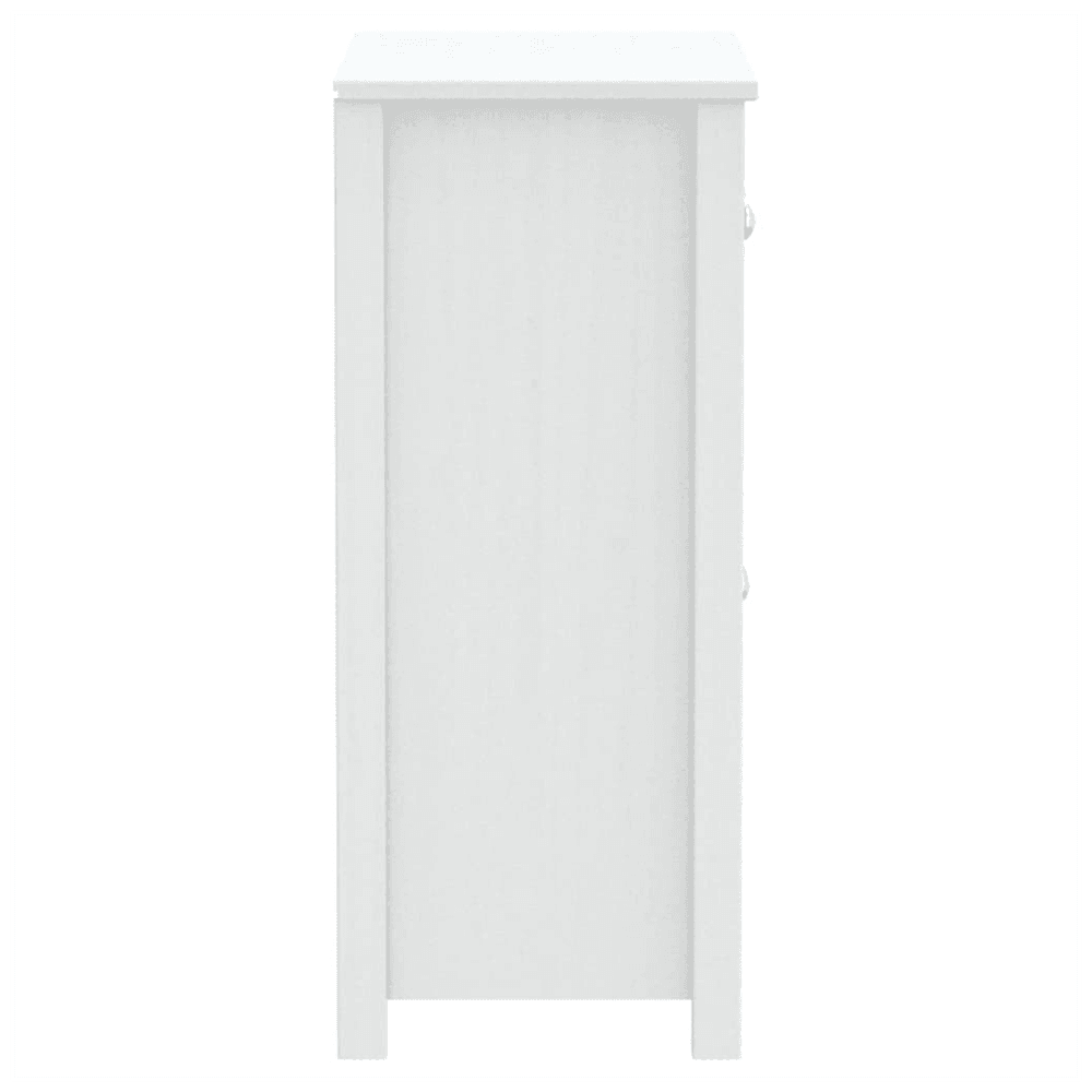 vidaXL Bathroom Cabinet BERG White 69.5x34x80 cm Solid Wood Pine vidaXL