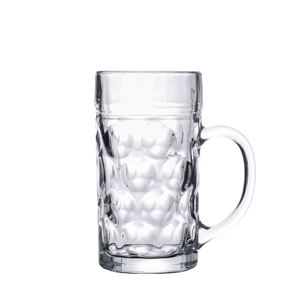 vidaXL Beer Mugs with Handle Glass 6 pcs 1000 ml vidaXL