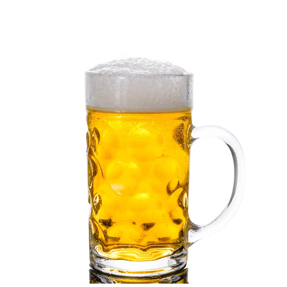 vidaXL Beer Mugs with Handle Glass 6 pcs 1000 ml vidaXL