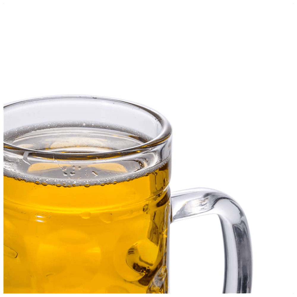 vidaXL Beer Mugs with Handle Glass 6 pcs 1000 ml vidaXL