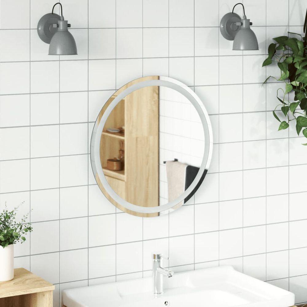 vidaXL LED Bathroom Mirror 60 cm Round vidaXL