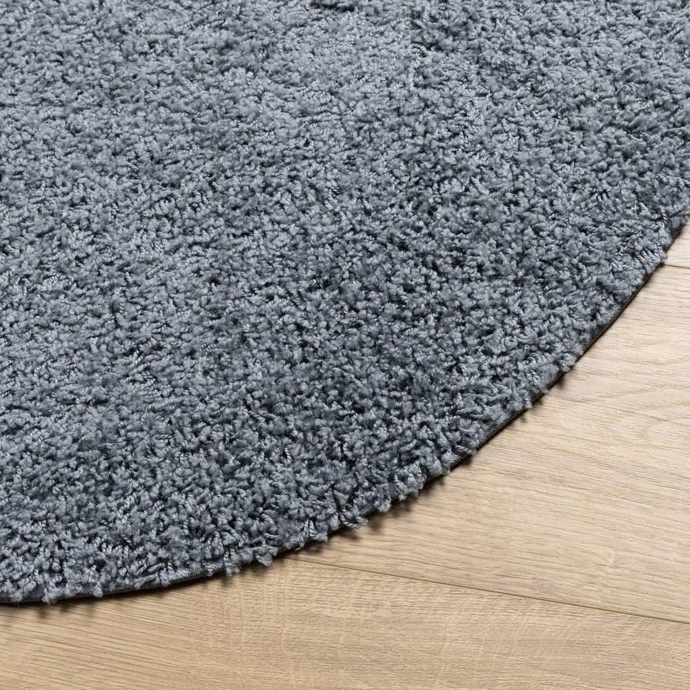 vidaXL Shaggy Rug High Pile Modern Blue Ø 280 cm vidaXL