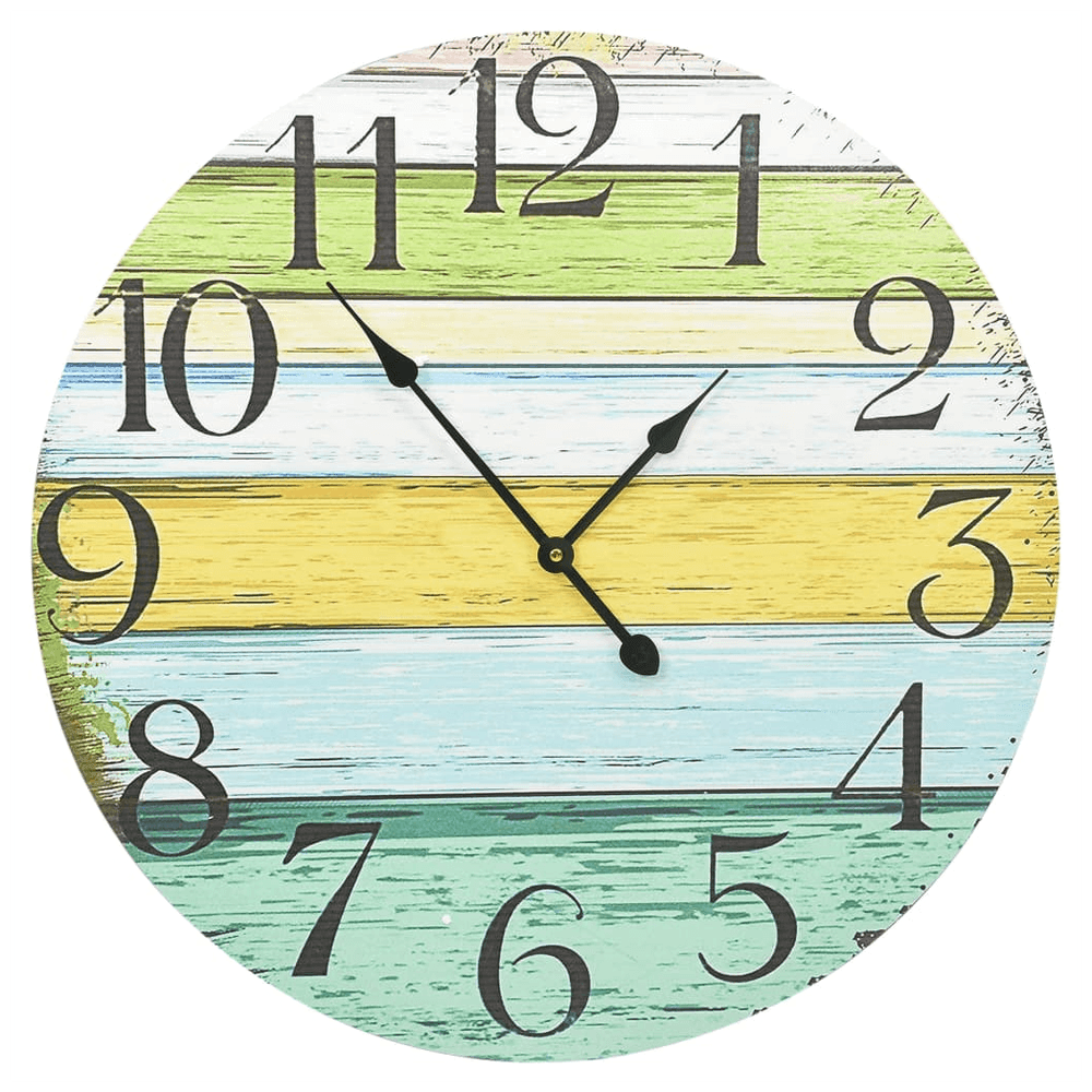 vidaXL Wall Clock Multicolour 60 cm MDF vidaXL