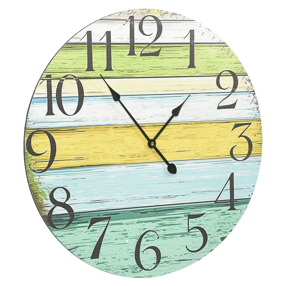 vidaXL Wall Clock Multicolour 60 cm MDF vidaXL