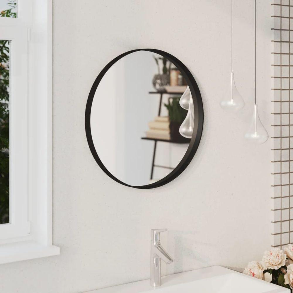 vidaXL Wall Mirror Black 30 cm 1 50 cm vidaXL