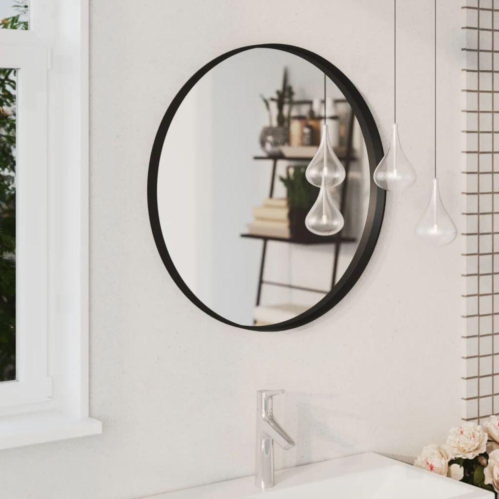 vidaXL Wall Mirror Black 30 cm 1 60 cm vidaXL