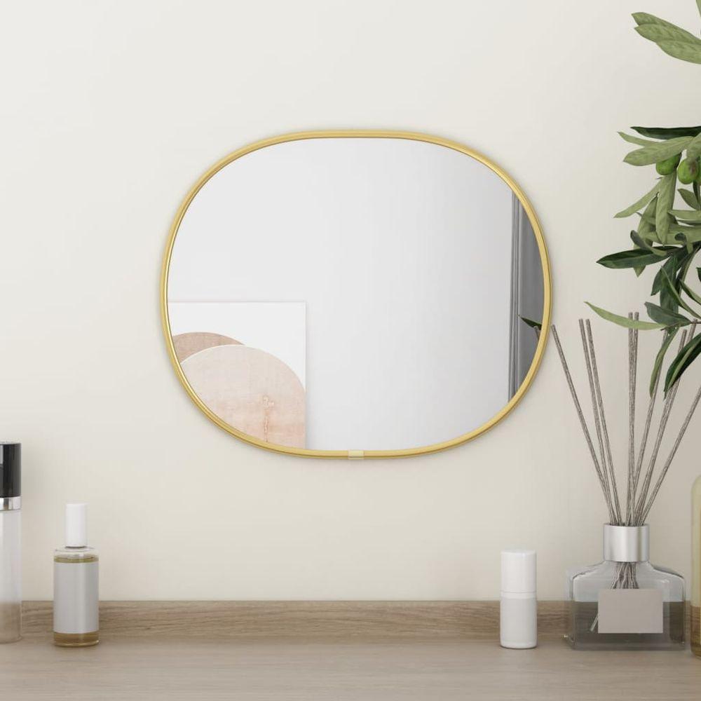 vidaXL Wall Mirror Silver 30x25 cm gold 1 vidaXL