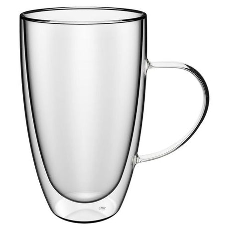 Vinsani Double Wall Glasses Insulated Heatproof Coffee Mug Vinsani
